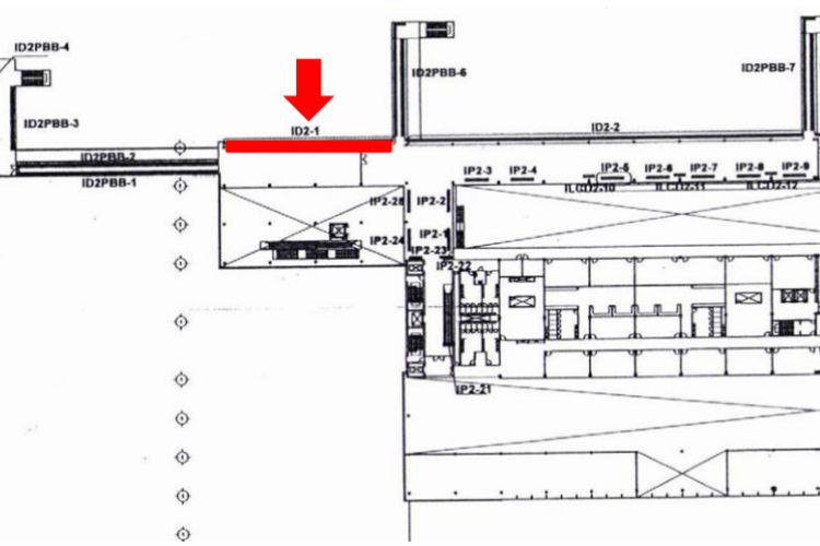 Map - Horizontal Indoor Overhead Signage Billboard at Da Nang International Airport, Hoa Cuong Ward, Da Nang City (Decal affixed on the glass wall at Level 2, walkway leading passengers from the aircraft to the Domestic Arrivals Terminal)