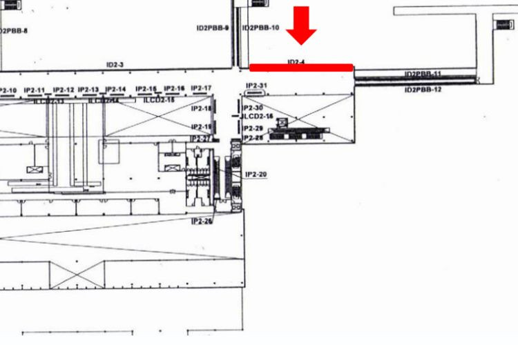 Map - Horizontal Indoor Overhead Signage Billboard at Da Nang International Airport, Hoa Cuong Ward, Da Nang City (Decal affixed on the glass wall at Level 2, walkway leading passengers from the aircraft to the Domestic Arrivals Terminal)