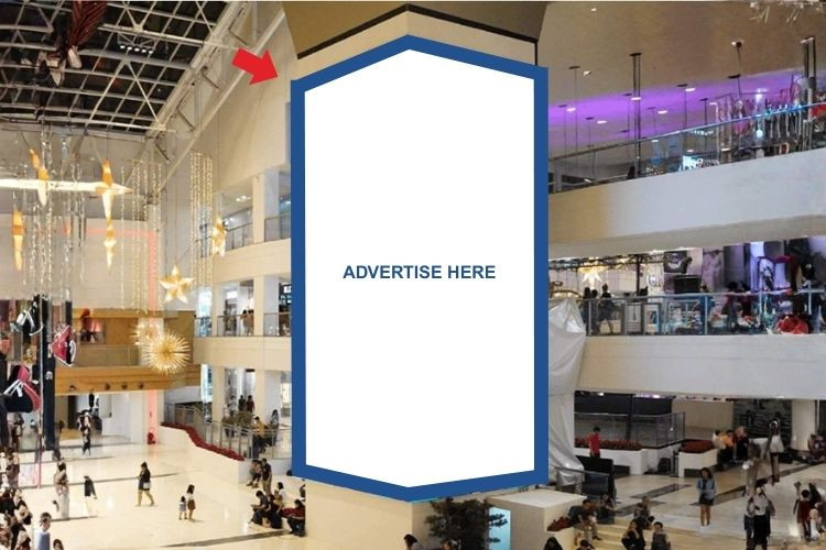 4 Panel Vertical In-Mall LED Screens Billboard at Palm Drive, Ayala Center, Makati, Metro Manila (Inside Glorietta Activity Center)