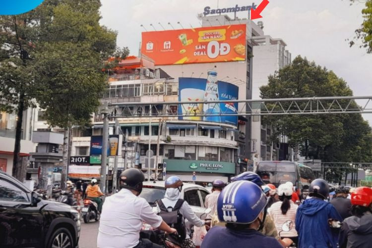 1 Sided Horizontal Wall-mounted Pano Billboard at 163 Nguyen Thai Hoc, District 1, Ho Chi Minh City (Nguyen Thai Hoc - Tran Hung Dao - Bui Vien Five-Way Intersection)