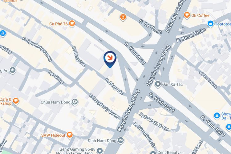 Map - Horizontal LED Screen Billboard at 5 O Cho Dua, O Cho Dua Ward, Ha Noi City (Vinaphone store)