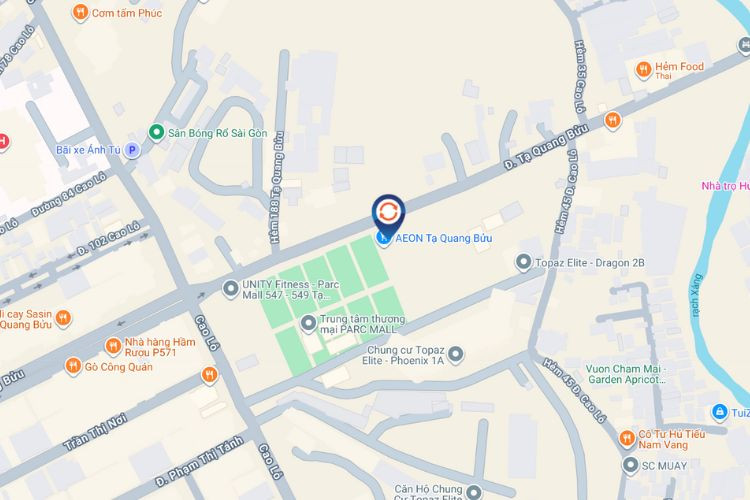 Map -  Horizontal LCD Billboard at Aeon Ta Quang Buu, Chanh Hung Ward, Ho Chi Minh City (Parc Mall)