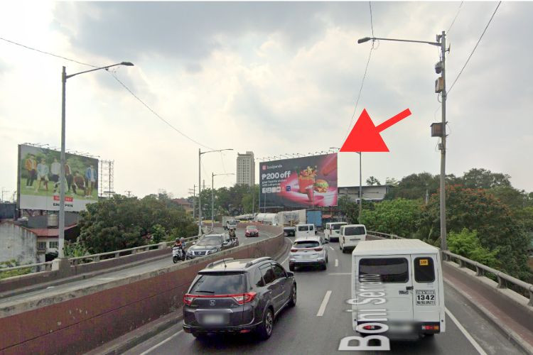 1 Panel Wall-Mounted Billboard at Boni Serrano Bridge, Quezon City, Metro Manila (Southbound-facing, Near Quirino Memorial Medical Center and University of the Philippines Diliman)