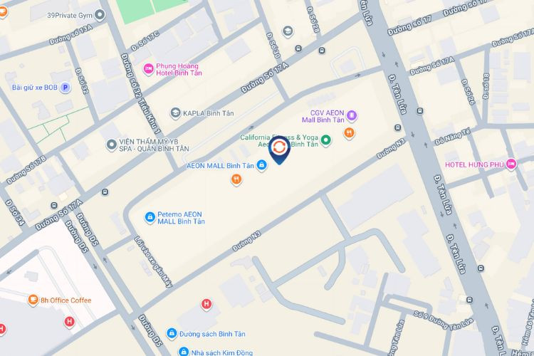 Map - Horizontal LCD Billboard at Aeon Binh Tan, Binh Tri Dong Ward, Ho Chi Minh City