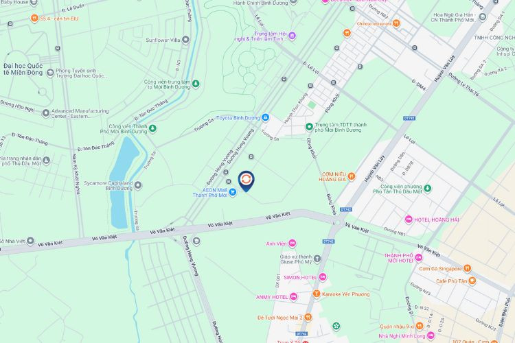 Map - Horizontal LCD Billboard at Aeon Binh Duong New City, Binh Duong Ward, Ho Chi Minh City