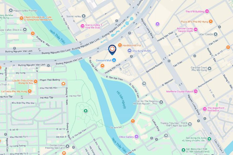 Map - Horizontal LCD Billboard at AEON Nguyen Van Linh, Tan My Ward, Ho Chi Minh City