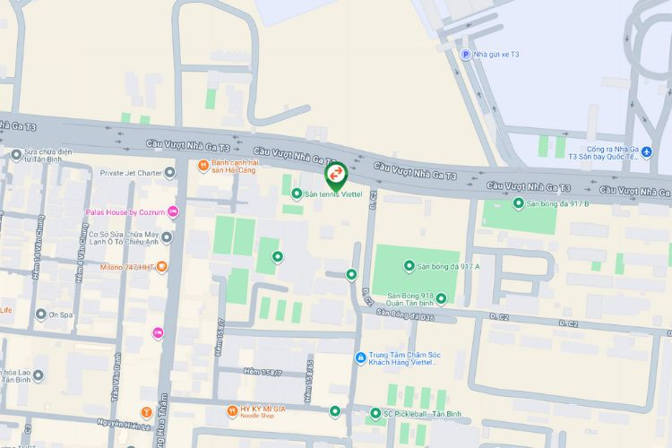 Map - Horizontal Unipole Billboard at Viettel Building, Bay Hien Ward, Ho Chi Minh City (Overpass in front of T3 Terminal - Tan Son Nhat Airport)