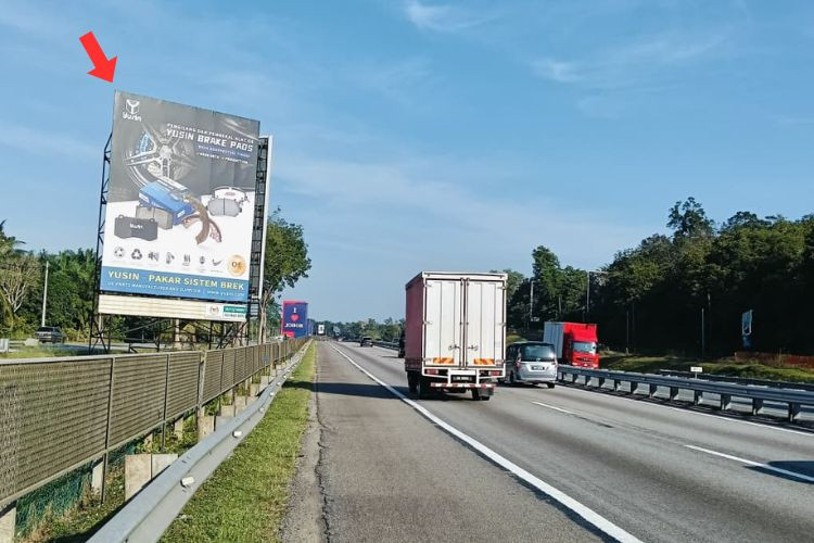 1 Sided Vertical Minipole Billboard at NSE KM87.2, Ayer Hitam, Johor (NB)