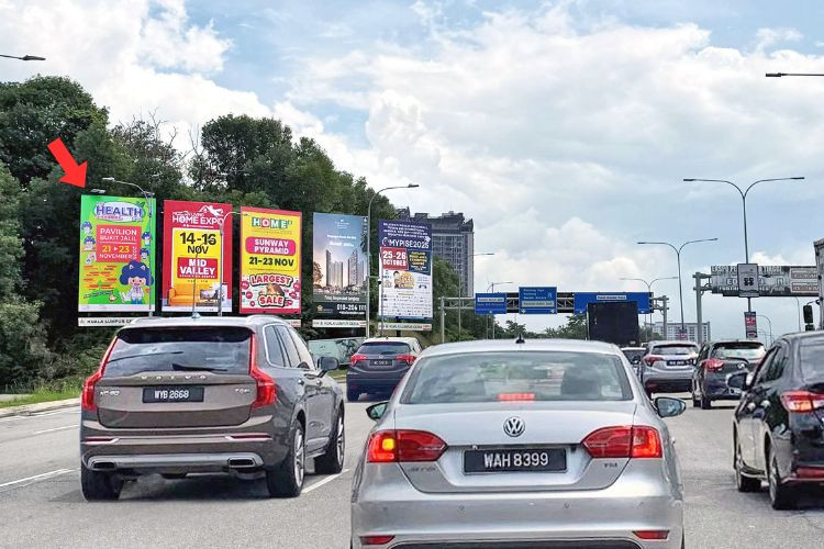 1 Panel Vertical Minipole Billboard at Lebuhraya Bukit Jalil / Persiaran Jalil Utama, Bukit Jalil, Kuala Lumpur (near Pavilion Bukit Jalil [A])