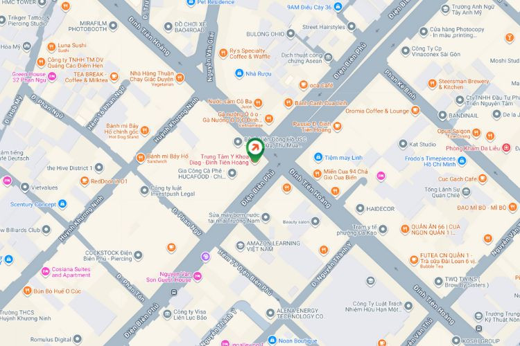 Map - Vertical Wall-mounted Pano Billboard at 101 Dinh Tien Hoang, Tan Dinh Ward, Ho Chi Minh City