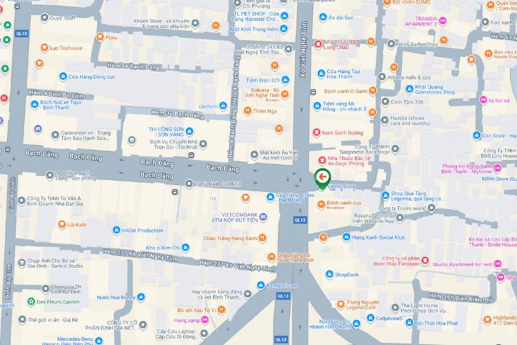 Map - Vertical Wall-mounted Pano Billboard at 304 Xo Viet Nghe Tinh, Thanh My Tay Ward, Ho Chi Minh City