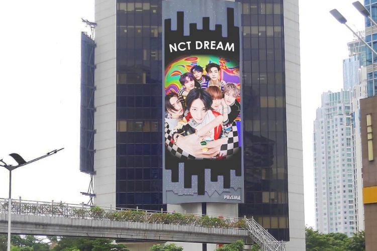 billboard NCT Dream videotron NCT Dream Jakarta Indonesia