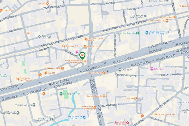 Map - Horizontal Wall-mounted Pano Billboard at 400 Nguyen Xi, Binh Thanh Ward, Ho Chi Minh City