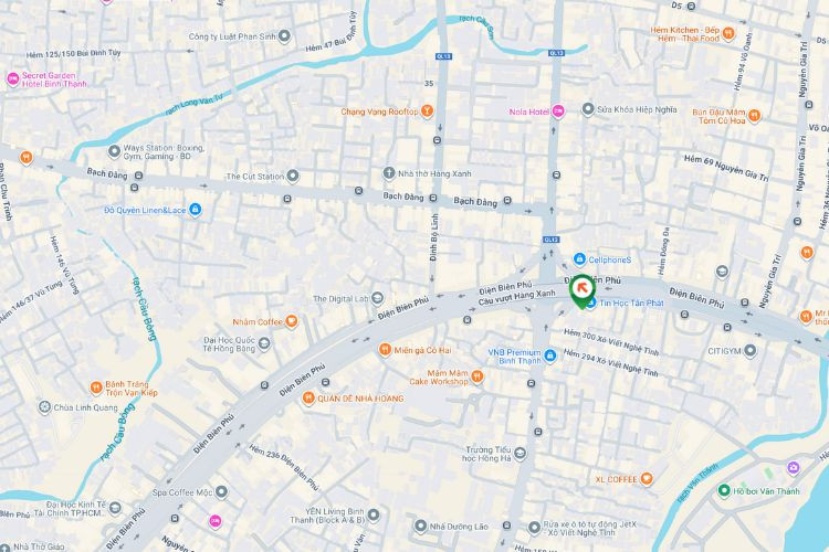 Map - Horizontal Wall-mounted Pano Billboard at 486A Dien Bien Phu, Binh Thanh Ward, Ho Chi Minh City