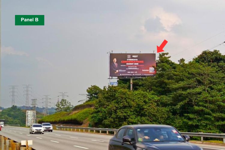 Horizontal Unipole Billboard at MEX Highway KM22.2, Cyberjaya, Kuala Lumpur