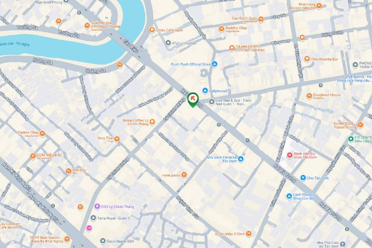 Map - Vertical Wall-mounted Pano Billboard at 443 Hai Ba Trung, Xuan Hoa Ward, Ho Chi Minh City