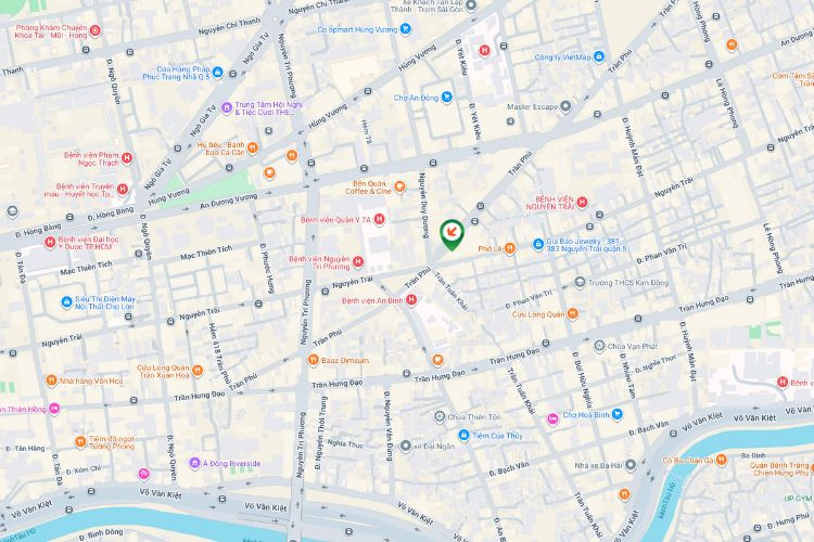 Map - Horizontal Wall-mounted Pano Billboard at 391 Tran Phu, An Dong Ward, Ho Chi Minh City