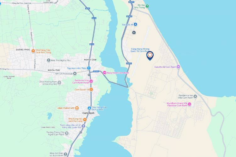 Map - Vertical Airport LED Screen Billboard at Cam Ranh International Airport, Bac Cam Ranh Ward, Khanh Hoa