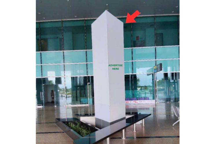 Day view - Vertical Airport LED Screen Billboard at Cam Ranh International Airport, Bac Cam Ranh Ward, Khanh Hoa