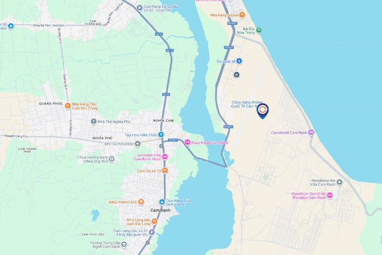 Map - Vertical Airport LED Screen Billboard at Cam Ranh International Airport, Bac Cam Ranh Ward, Khanh Hoa