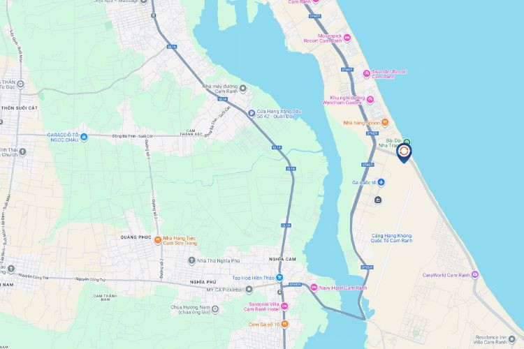 Map - Vertical Airport LED Screen Billboard at Cam Ranh International Airport, Bac Cam Ranh Ward, Khanh Hoa