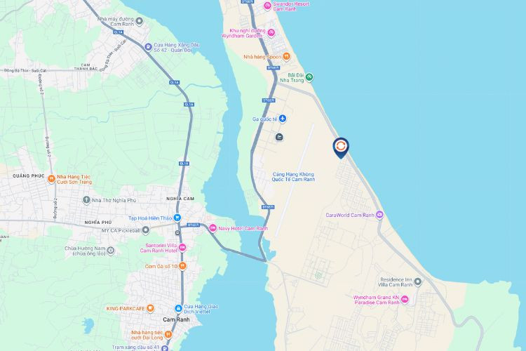 Map - Vertical Airport LED Screen Billboard at Cam Ranh International Airport, Bac Cam Ranh Ward, Khanh Hoa