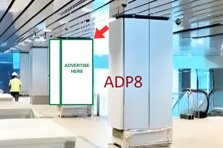 1 Panel Vertical Airport LED Screen Billboard at Cam Ranh International Airport, Bac Cam Ranh Ward, Khanh Hoa