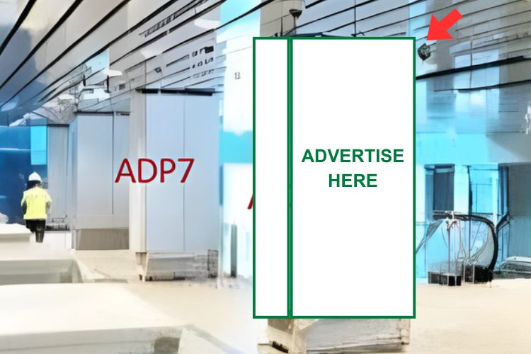 1 Panel Vertical Airport LED Screen Billboard at Cam Ranh International Airport, Bac Cam Ranh Ward, Khanh Hoa