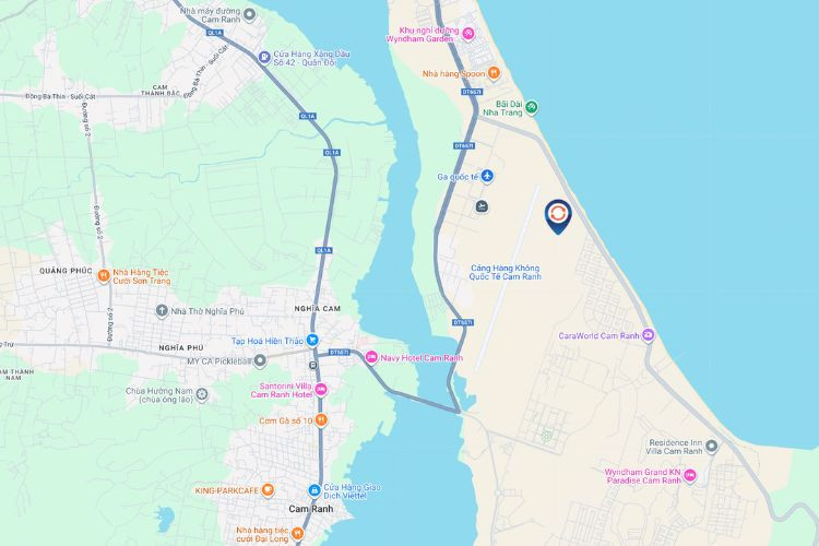 Map - Horizontal Airport LED Screen Billboard at Cam Ranh International Airport, Bac Cam Ranh Ward, Khanh Hoa
