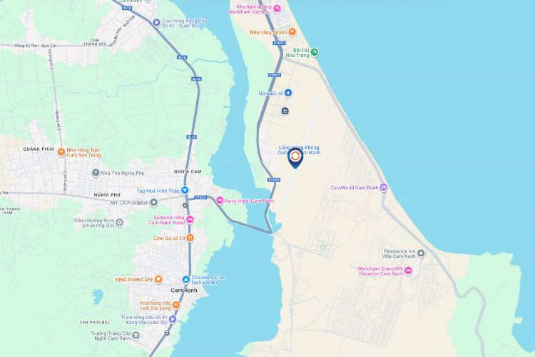 Map - Horizontal Airport LED Screen Billboard at Cam Ranh International Airport, Bac Cam Ranh Ward, Khanh Hoa
