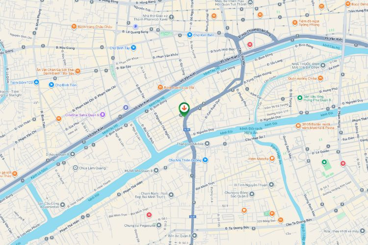 Map - Horizontal Wall-mounted Pano Billboard at 466 Tung Thien Vuong, Phu Dinh Ward, Ho Chi Minh City