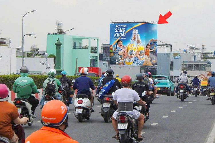 1 Panel Horizontal Wall-mounted Pano Billboard at 9 Quoc Lo 50, Chanh Hung Ward, Ho Chi Minh City