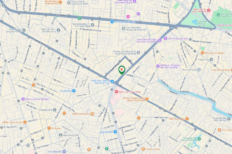 Map - Horizontal Wall-mounted Pano Billboard at 564 Hoang Van Thu, Tan Son Nhat Ward, Ho Chi Minh City
