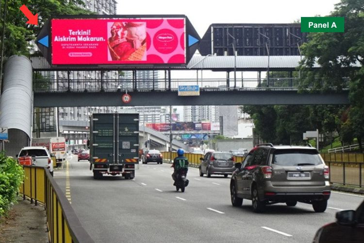 Digital Overhead Bridge Billboard at Jalan Cheras, Kuala Lumpur