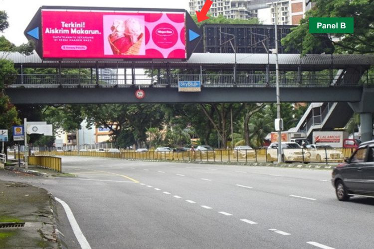 Digital Overhead Bridge Billboard at Jalan Cheras, Kuala Lumpur