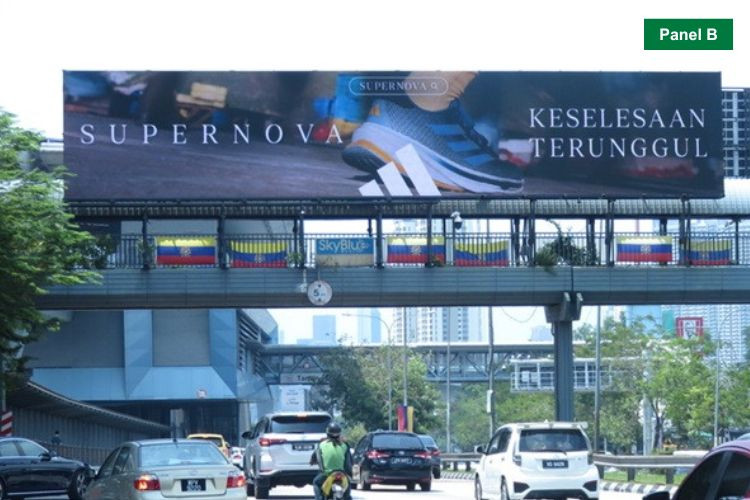 Digital Overhead Bridge Billboard at Jalan Cheras, Kuala Lumpur