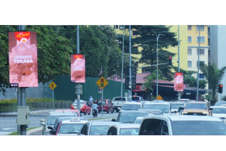 Digital Street Bunting Billboard at Jalan Kerinchi, Kuala Lumpur (Bangsar South)