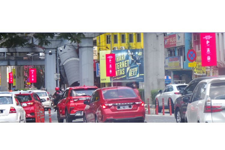 18 Panel Digital Street Bunting Billboard at Jalan Tuanku Abdul Rahman, Kuala Lumpur