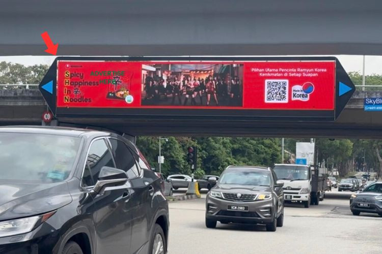 1 Panel Digital Overhead Bridge Billboard at LDP Highway KM5.55, Bandar Utama, Petaling Jaya, Selangor (Near 1 Utama Shopping Centre)