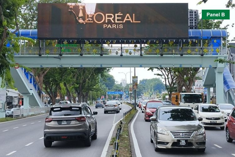 Digital Overhead Bridge Billboard at Jalan Masjid Negeri, Jelutong, Penang (beside Shell)