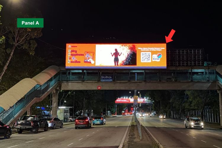 Digital Overhead Bridge Billboard at Jalan Sungai Pinang, George Town, Penang (beside Kilang Pen Apparel)