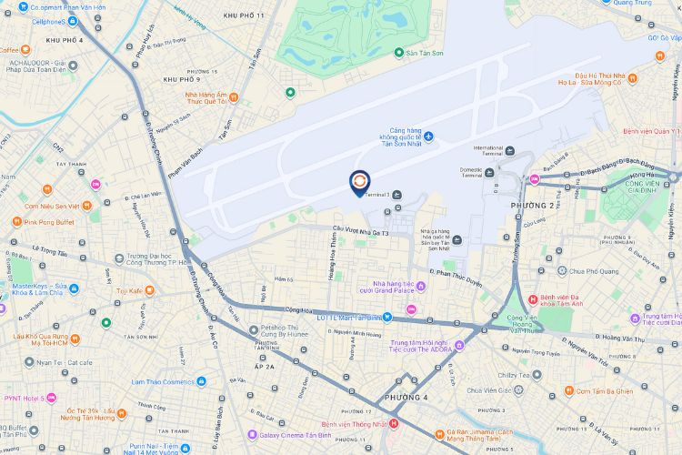 Map - Horizontal Airport LED Screen Billboard at Tan Son Nhat International Airport, Tan Son Nhat Ward, Ho Chi Minh City (T3 Terminal, Vietnam Airlines check-in area)