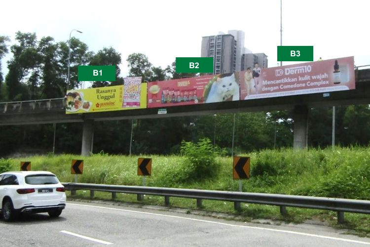 Overhead Bridge Billboard at LDP Highway / Jalan Kuala Selangor, Sri Damansara, Sungai Buloh, Selangor