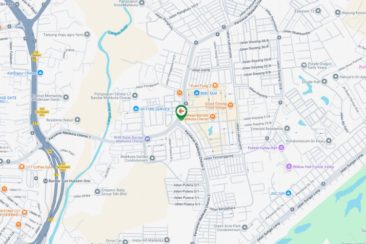 Map - Free Standing Billboard at Persiaran Mahkota Cheras, Kajang, Selangor (towards BMC Mall)