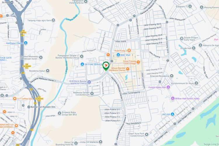 Map - Free Standing Billboard at Persiaran Mahkota Cheras 1, Kajang, Selangor