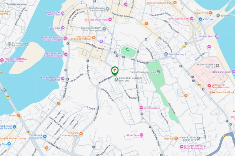 Map - Free Standing Billboard at Jalan Engku Sar / Jalan Kemajuan, Kuala Terengganu, Terengganu