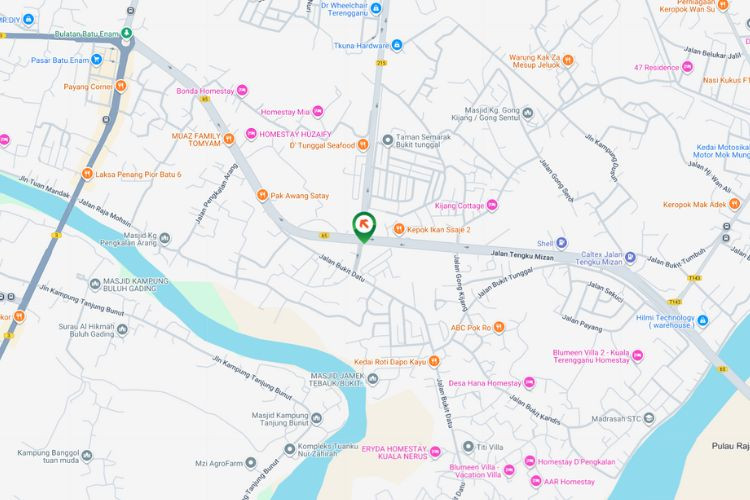 Map - Free Standing Billboard at Jalan Tengku Mizan - Jalan Tengku Muhamad, Kuala Terengganu, Terengganu (traffic light junction near Taman Semarak)