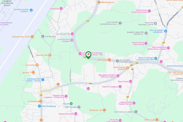 Map - Free Standing Billboard at Jalan Padang Matsirat, Langkawi, Kedah