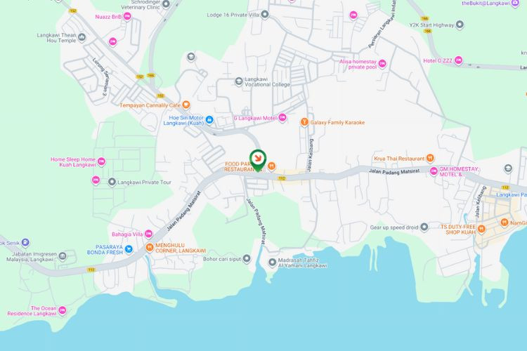 Map - Free Standing Billboard at Jalan Padang Matsirat / Jalan Gaong, Langkawi, Kedah