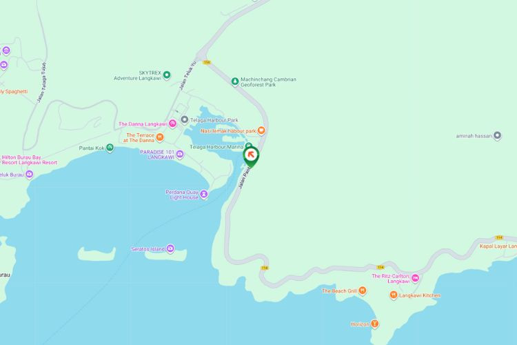 Map - Free Standing Billboard at Jalan Pantai Kok, Langkawi, Kedah (Near Petronas Quay Station)